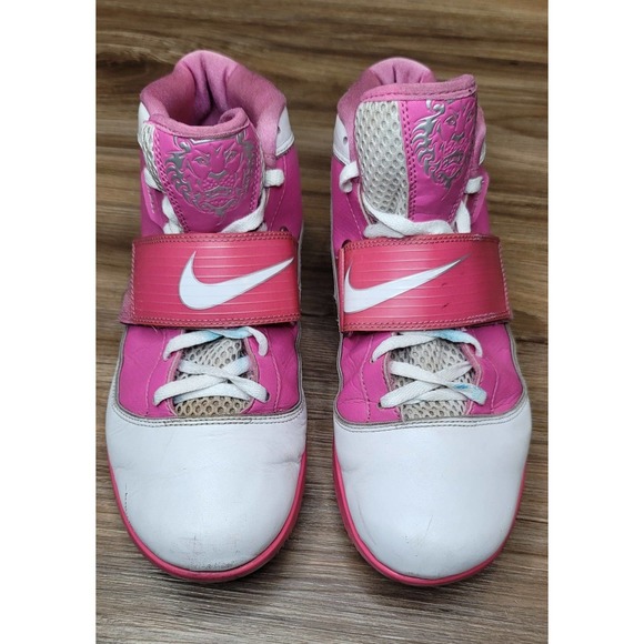 Nike Zoom Soldier IV 4 LeBron James Kay Yow Think Pink Wmns Basketball Shoes - Picture 3 of 10